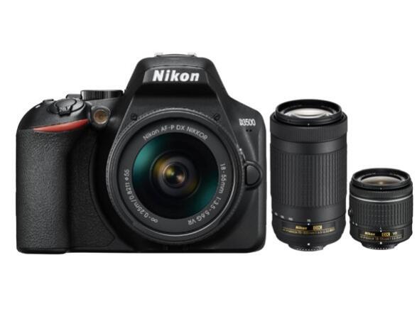 Nikon D3500 DSLR Camera with 18-55 and 70-300mm Lenses