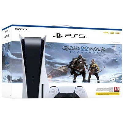 Sony PlayStation 5 Console + God of War: Ragnarok Vch